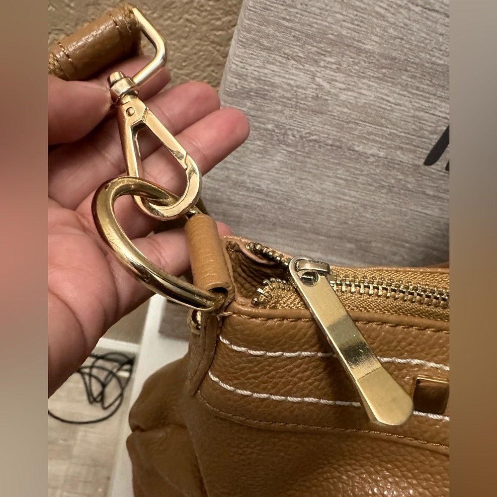 Cuore & Pelle Large Amelia Satchel Tan Leather bag - Picture 5 of 14